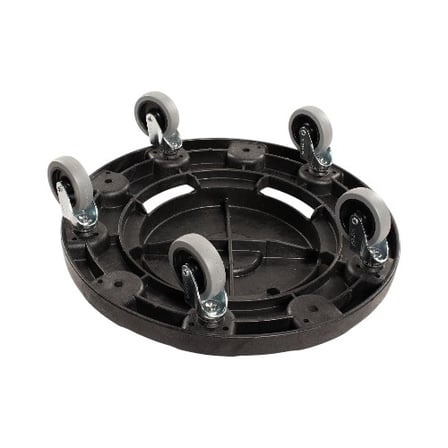 Bottom side of Carlisle black round trash can dolly 20, 32, 44 and 55 gallon.jpg
