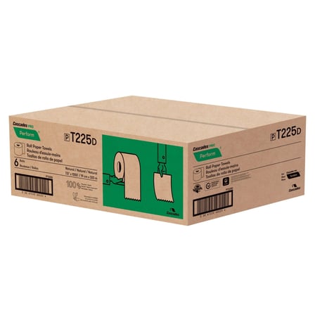 Case of Cascades PRO Perform Natural Roll Paper Towel, 1-Ply, 1050 feet.jpg