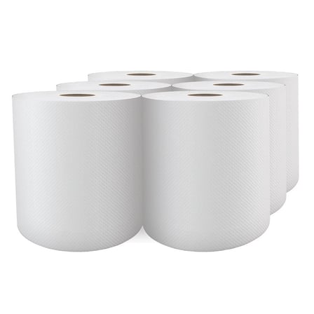6 Pieces of Cascades PRO Select White Roll Paper Towel, 1-Ply, 800 feet.jpg