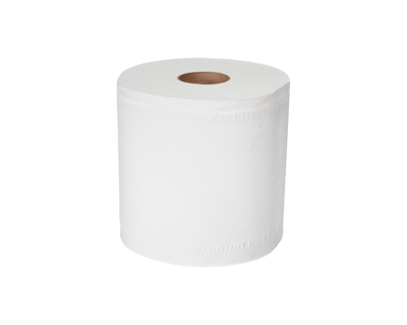 White 2-Ply Center Pull Paper Towel Roll 8" x 8" x 600' - (6-Roll/Case)