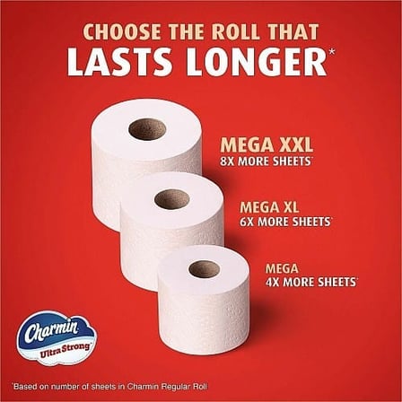 Specifications of Charmin Ultra Strong Clean Touch Toilet Paper Roll, 2-Ply, 3 by 4 Inches.jpg