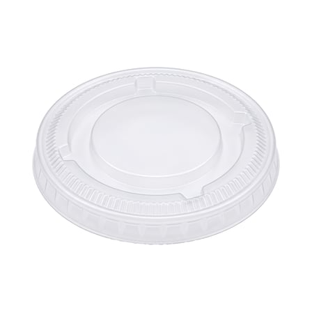 Clear PET Plastic Lid for Portion Cup, Fits 0.75/1 oz - (2500/Case) - Image 1 of 1