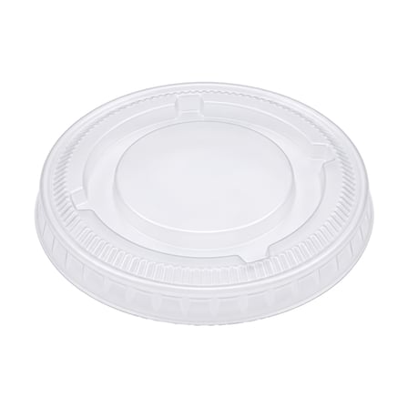 Clear PET Plastic Lid for Portion Cup, Fits 1/1.5/2 oz - (2500/Case) - Image 1 of 1