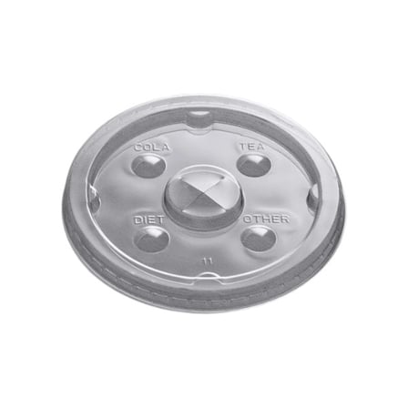 Continental Clear PET Plastic Cold Cup Flat Lid, Fits 12, 16, 20 & 22 ounces.jpg