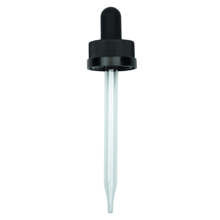 CRC (Child Resistant Closure) Dropper - Black - 91mm 20-400(1400/case)