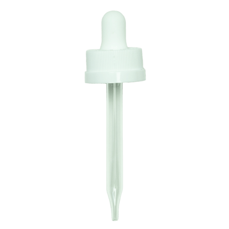 CRC (Child Resistant Closure) Dropper - White - 76mm 20-400(1400/case)