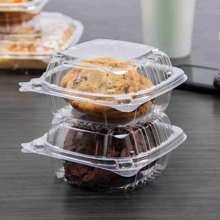 2 Pieces of Dart ClearSeal C53PST1 Clear Hinged Lid Plastic Container, 6 x 5 x 3.jpg