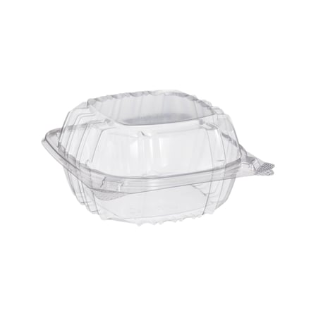 Dart ClearSeal C57PST1 Clear Hinged Lid Plastic Container, 6 x 5 x 3.jpg