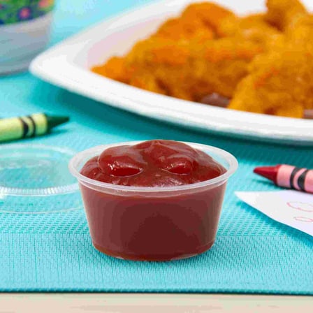Dart Conex Complements Clear PP Plastic Portion Cup With Fried chicken & Sauce, 2 oz.jpg