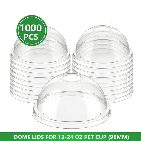 Clear Pet Cold Cup Dome Lids for 12 to 24 Ounce Cups.jpg