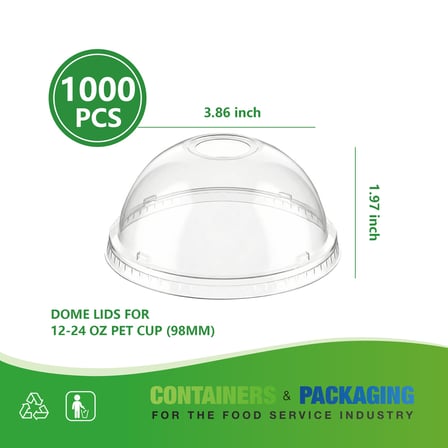 Clear Pet Cold Cup Dome Lid for 12 to 24 Ounce Cup.jpg