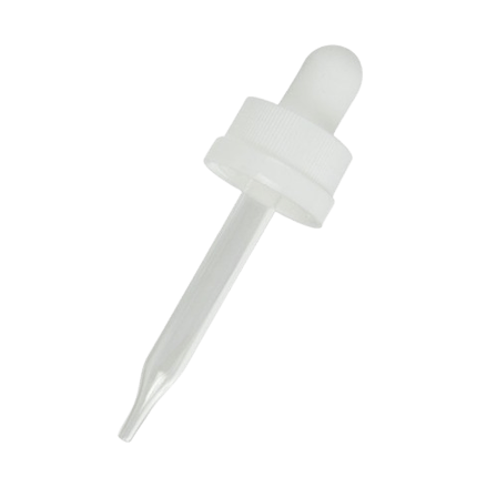 18-400 White CRC Dropper with 76 mm Glass Pipette - (1000/Case)