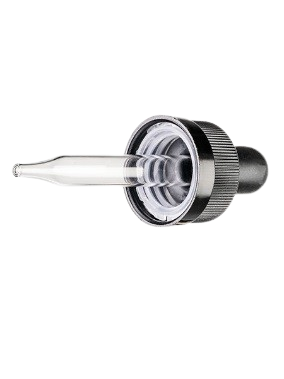 18-400 Black CRC Dropper with 76 mm Glass Pipette - (1000/Case)