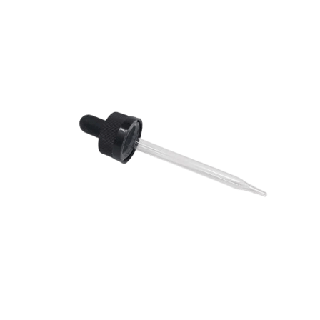 18-400 Black CRC Dropper with 91 mm Glass Pipette - (1000/Case)