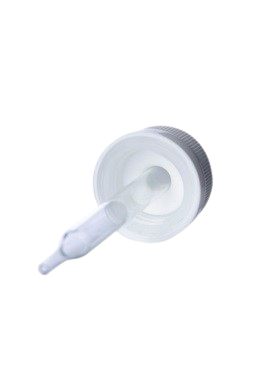 22-400 White CRC Dropper with 108 mm Glass Pipette (Fits 4 oz Boston Round Bottle) - 1000/Case