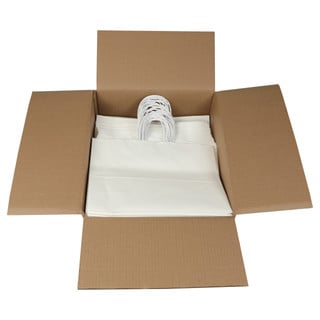 Case of duro dubl life 16 X 6 X 12 White paper shopping bag with handles.jpg