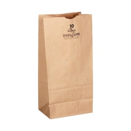 Duro dubl life 10 lb. recycled kraft paper grocery bag.jpg