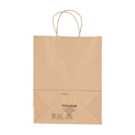 Duro dubl life 10 x 5 x 13 recycled kraft paper shopping bag with handles.jpg