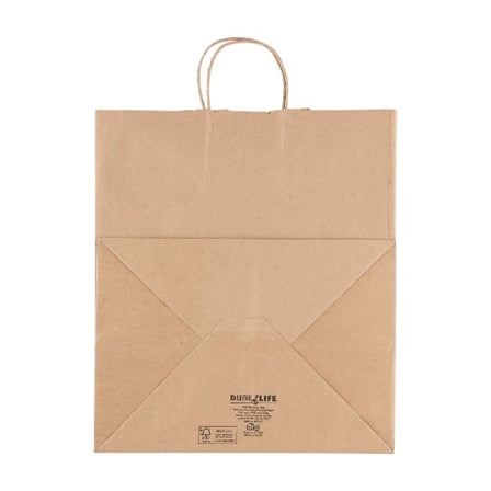 Duro dubl life 14 x 10 x 15 kraft paper shopping bag with handles, super royal.jpg