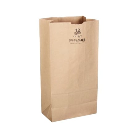 Duro dubl life husky 12 lb. Heavy duty recycled kraft paper grocery bag.jpg