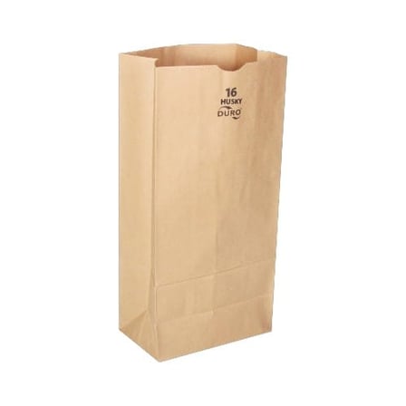 Duro dubl life husky 16 lb. Heavy duty recycled kraft paper grocery bag.jpg