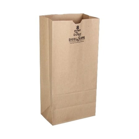 Duro dubl life husky 8 lb. Heavy duty recycled kraft paper grocery bag.jpg