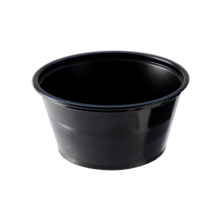 Fabri-Kal Black PS Plastic Portion Cup, 2 Ounces.jpg