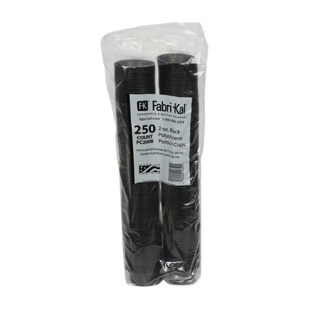 Pack of Fabri-Kal Black PS Plastic Portion Cup, 2 Ounces.jpg