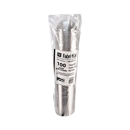 Pack of Fabri-Kal DLKC1624 Kal-ClearNexclear PET Plastic Dome Lid with 1 Hole, Clear, Fits 14, 16, 20, & 24 Ounces.jpg