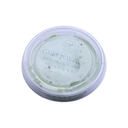 Fabri-Kal Greenware Compostable Clear PLA Plastic Portion Cup Lid, 2 Ounce.jpg