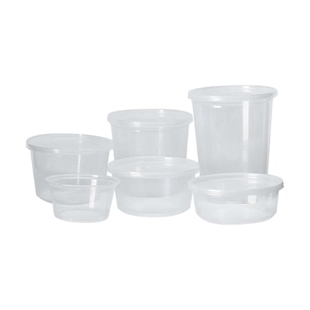 All Sizes of Fabri-Kal & Pro-Kal Clear PP Round Deli Containers.jpg
