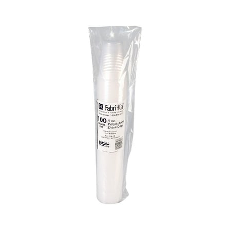 Case of Fabri-Kal Translucent Ribbed PS Plastic Cold Drink Cup, 9 oz..jpg