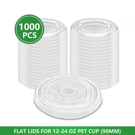Clear Pet Cold Cup Flat Lids for 12 to 24 Ounces Cup.jpg