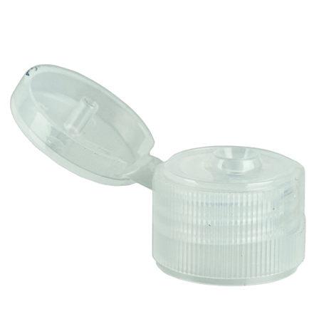 Flip Top - Clear - Ribbed Skirt without liner - 20-410(5,000/case)