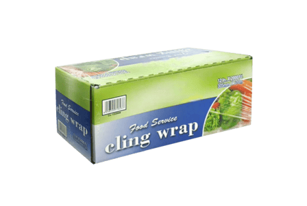 12"×2000' Food Service Cling Wrap with Serrated Cutter - (1 Roll)