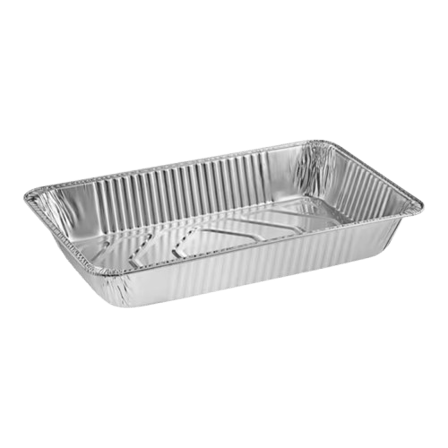 Standard-duty full-size aluminum foil pan