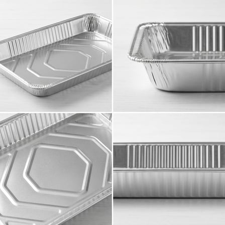 Full Size Standard-Duty Foil Steam Table Pan Medium - (50/Case) product image