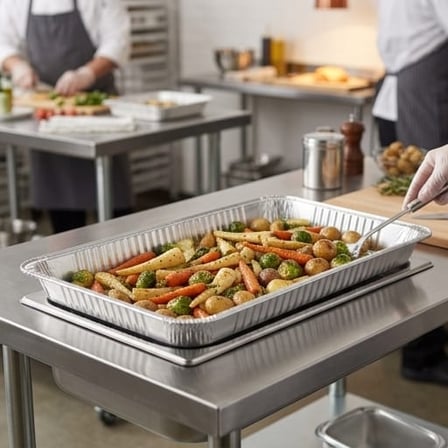 Full Size Standard-Duty Foil Steam Table Pan Shallow - (50/Case) product image