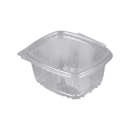 Genpak Clear Rectangular Hinged Deli Container, 16 Ounces.jpg