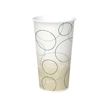 Graphic Packaging Double Sided Poly Paper Cold Cup, 20 Ounces, Champagne Design.jpg