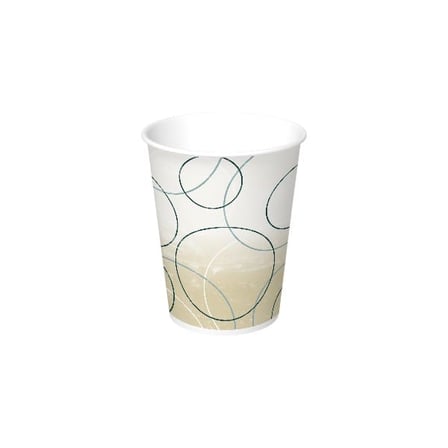 Graphic Packaging Double Sided Poly Paper Cold Cup, 9 Ounces, Champagne Design.jpg