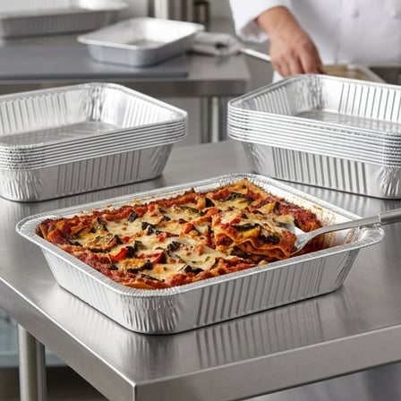 Half Size Heavy-Duty Foil Steam Pan Deep - (100/Case) product image