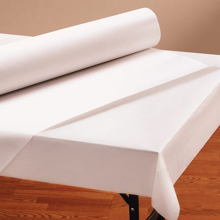 Hoffmaster White Paper Table Cover Roll on Table, 40 Inches x 300​ Feet.jpg