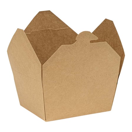 Inno-Pak 194830225 Innobox Edge Kraft Paper Take-Out Container with Open Closure, #1.jpg