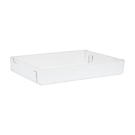 Inno-Pak 26 x 18 x 4 Full Sheet Corrugated White Cake Box, Only Bottom.jpg