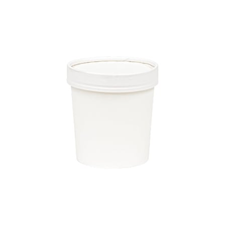 Inno-Pak White Poly-Coated Paper Soup Cup with Paper Lid, 16 Ounces.jpg