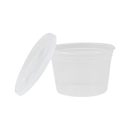 Kari-Out Tripak 16 oz. Clear PP Plastic Deli Container With Lid, Microwave-Safe, Combo Pack.jpg