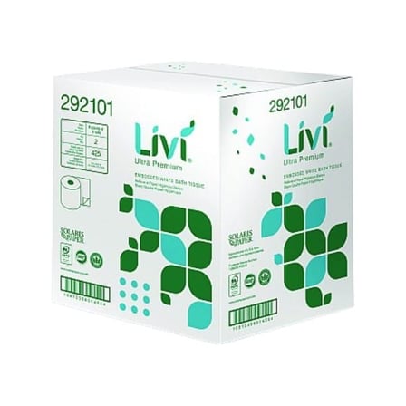 Case of Livi VPG Premium White Toilet Paper Roll, 2-Ply, 4 by 5 Inches, 425 Sheets.jpg
