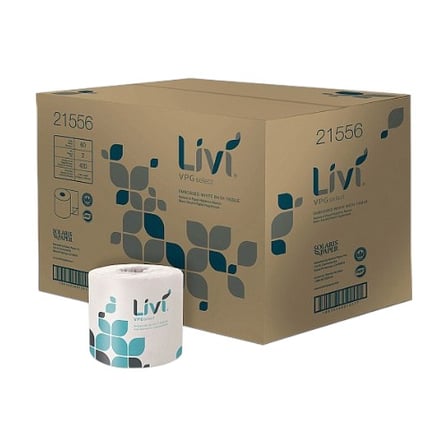 Case of Livi VPG Select White Toilet Paper Roll, 2-Ply, 4 by 4 Inches, 420 Sheets a Roll.jpg