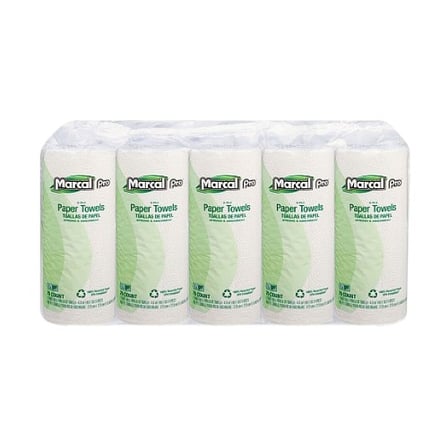 15 Pieces Marcal PRO White Perforated Kitchen Paper Towel Roll, Recycled, 2-Ply, 11 by 9 Inches, 70 Sheets.jpg